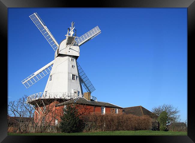 Windmill in Kent Framed Print by Dawn O'Connor