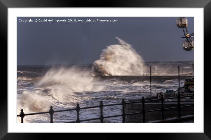Easterly Storm Framed Mounted Print by David Hollingworth