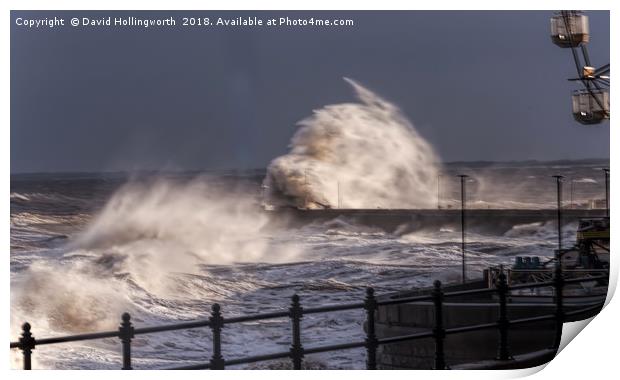 Easterly Storm Print by David Hollingworth