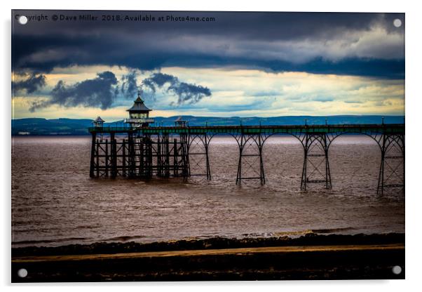 Cleveden Pier Acrylic by Dave Miller
