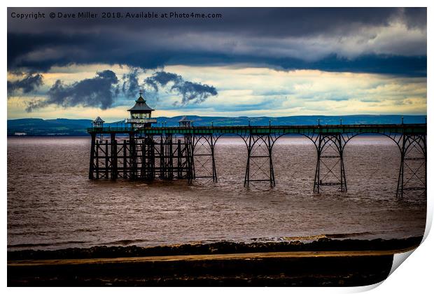 Cleveden Pier Print by Dave Miller