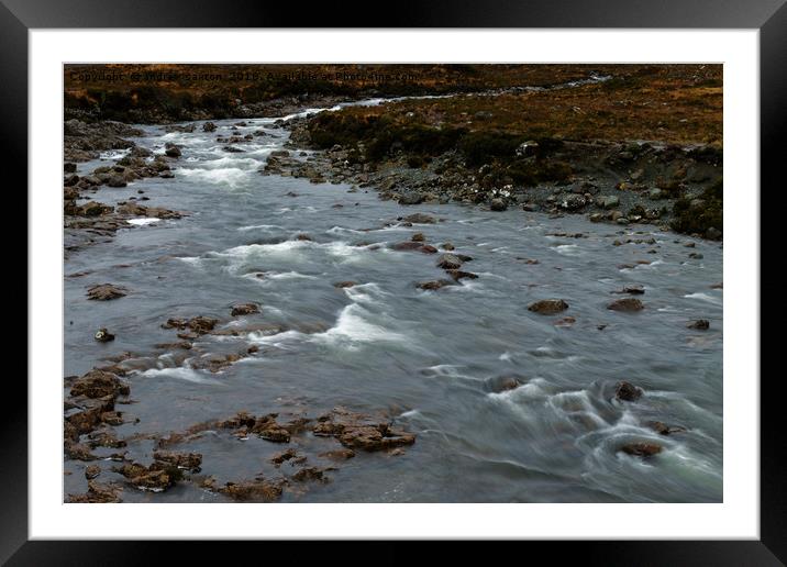 RIVER BEND Framed Mounted Print by andrew saxton