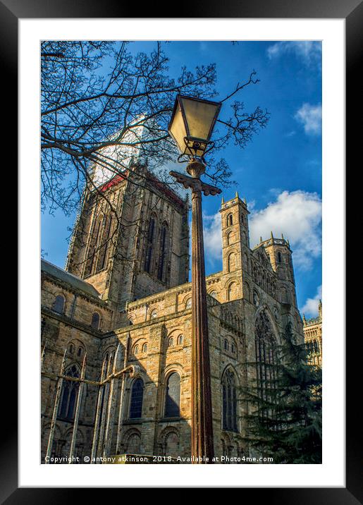 St Cuthberts Durham Cathedral Framed Mounted Print by Antony Atkinson