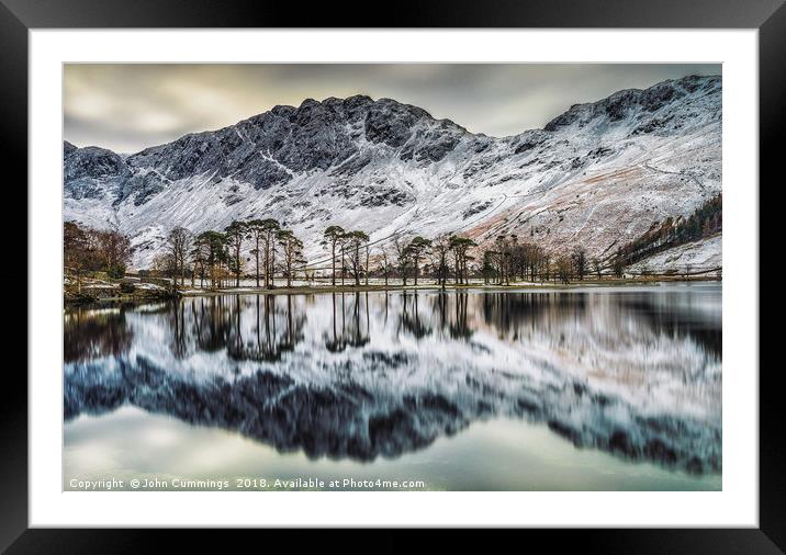 The Buttermere Pines Framed Mounted Print by John Cummings
