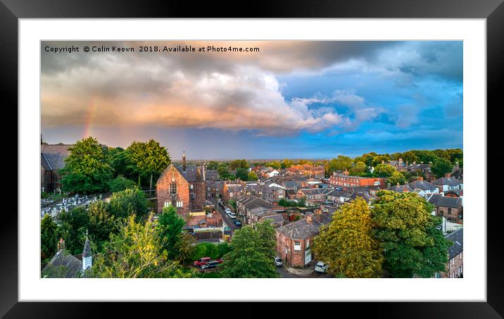Storm over Woolton Village Framed Mounted Print by Colin Keown