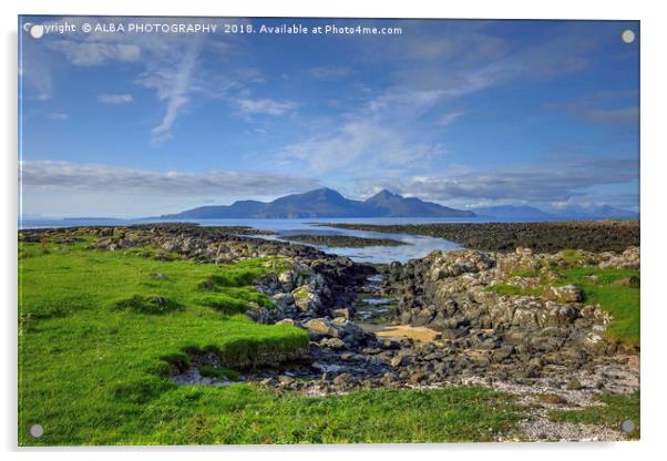 Isle of Rum, Small Isles, Scotland Acrylic by ALBA PHOTOGRAPHY