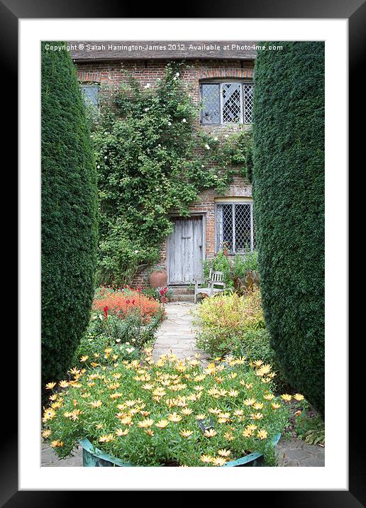 Cottage garden Framed Mounted Print by Sarah Harrington-James
