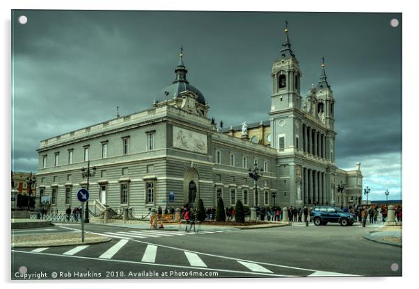 Royal Palace of Madrid  Acrylic by Rob Hawkins