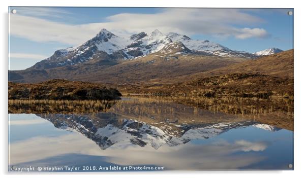 Loch Nan Eilean Acrylic by Stephen Taylor
