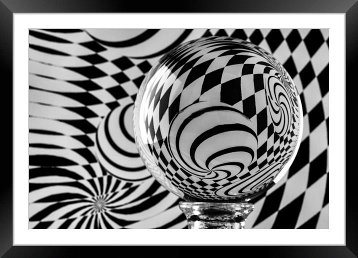 Enchanting Glass Orb Illusion Framed Mounted Print by Steve Purnell