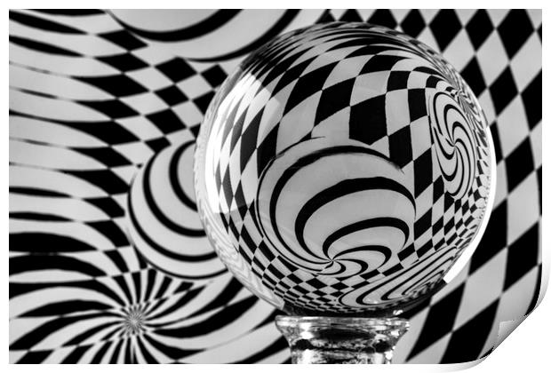 Enchanting Glass Orb Illusion Print by Steve Purnell