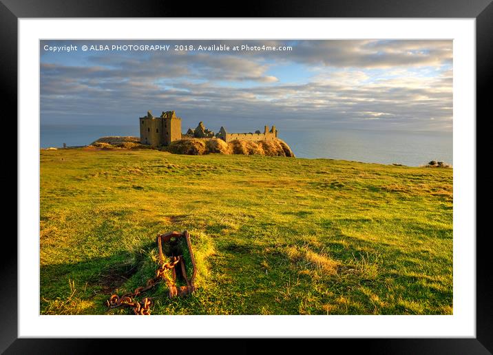 Dunnottar Castle, Stonehaven, Scotland. Framed Mounted Print by ALBA PHOTOGRAPHY