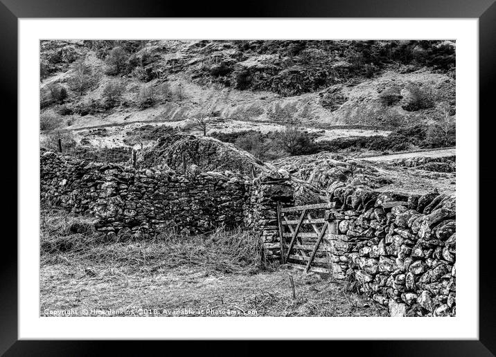 Drystone Walling Tilberthwaite Gill Lake District Framed Mounted Print by Nick Jenkins