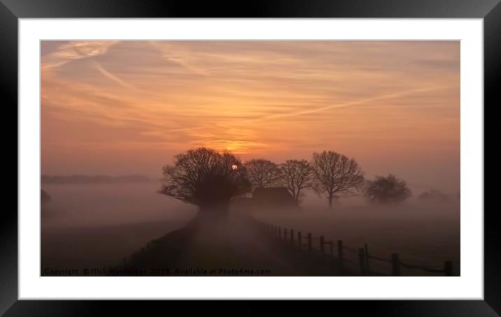 Morning Mist  Framed Mounted Print by Nick Wardekker