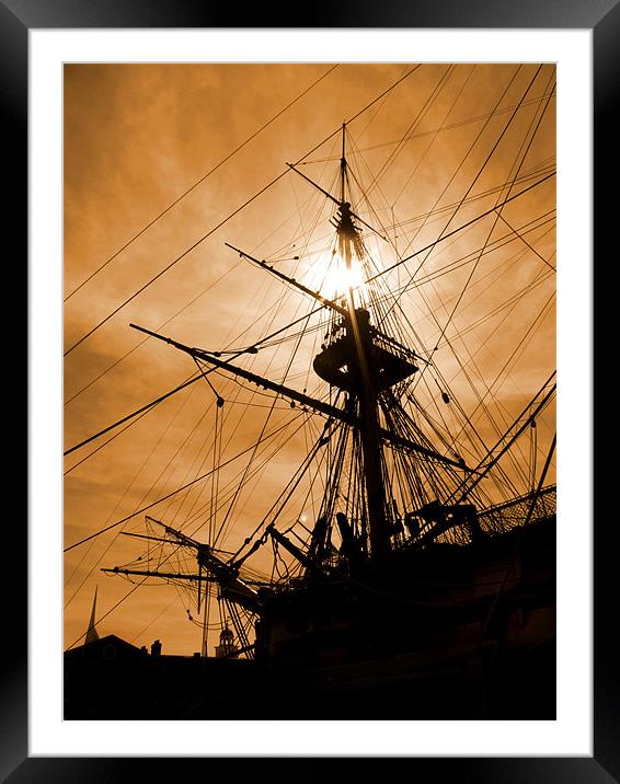 Rigging Framed Mounted Print by Samantha Higgs