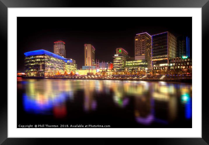 Media City, Salford Quays No. 2 Framed Mounted Print by Phill Thornton