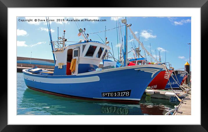 Spanish Fishing Boats Framed Mounted Print by Dave Eyres