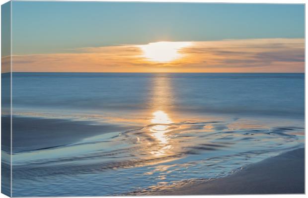 Ainsdale Sunset Canvas Print by Roger Green