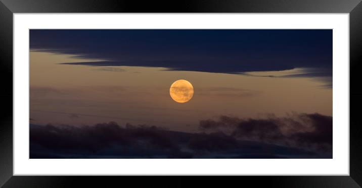 Supermoon  Framed Mounted Print by Kingsley Summers