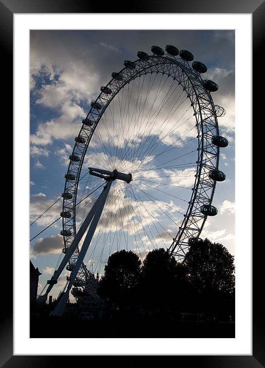 The London Eye, London, UK Framed Mounted Print by Dawn O'Connor