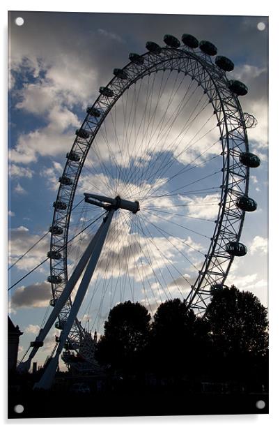 The London Eye, London, UK Acrylic by Dawn O'Connor