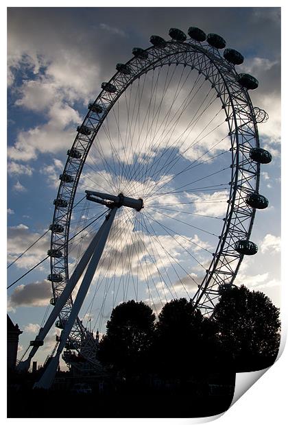 The London Eye, London, UK Print by Dawn O'Connor