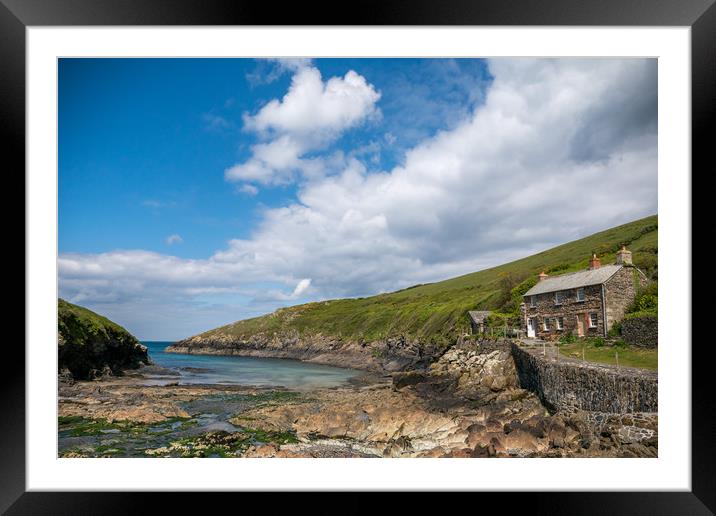 Port Quin Cornwall Framed Mounted Print by Jon Rendle