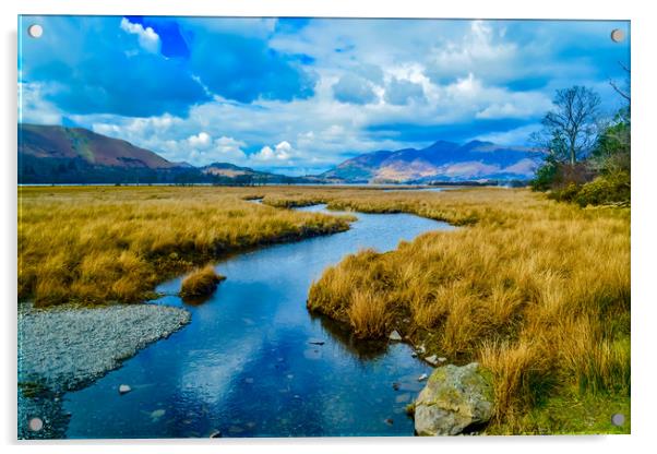 Derwent Water Acrylic by Scott Paul