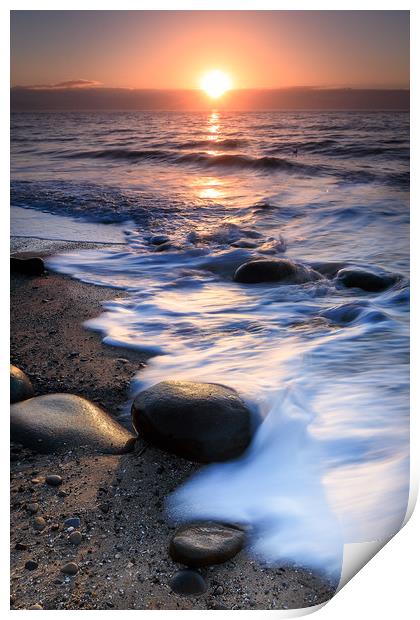 Coppet Hall Beach Sunrise Print by Simon West