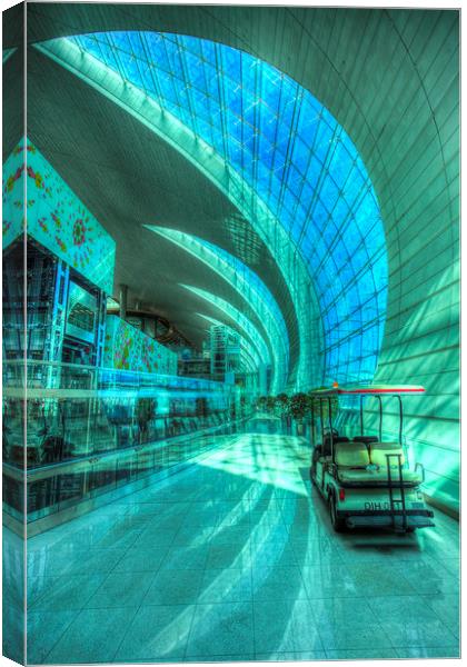 Dubai International Airport Canvas Print by David Pyatt