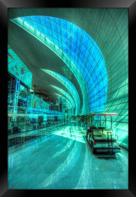 Dubai International Airport Framed Print by David Pyatt