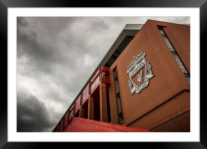 ANFIELD STADIUM  Framed Mounted Print by Kevin Elias