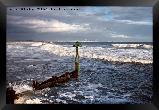 Northumbrian Seascape Framed Print by Jim Jones