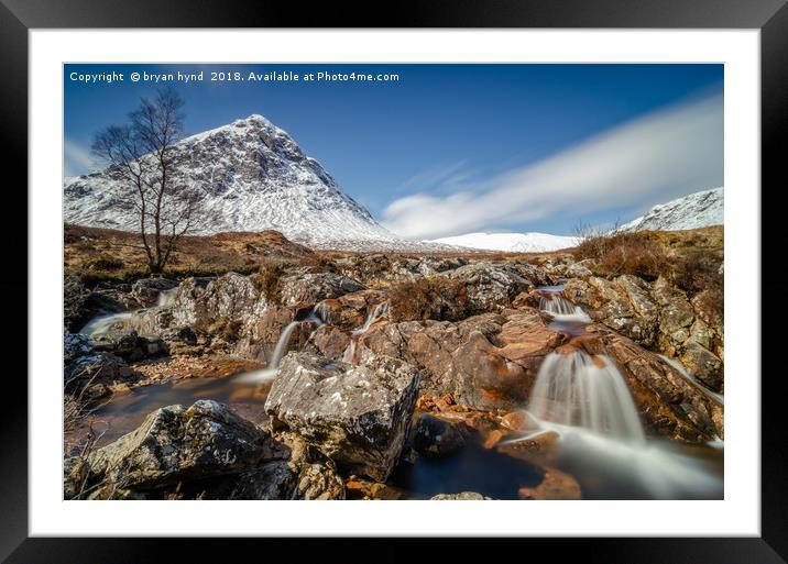 Etive More Framed Mounted Print by bryan hynd