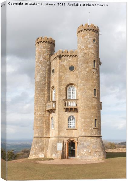 Broadway Tower Canvas Print by Graham Custance