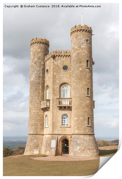 Broadway Tower Print by Graham Custance