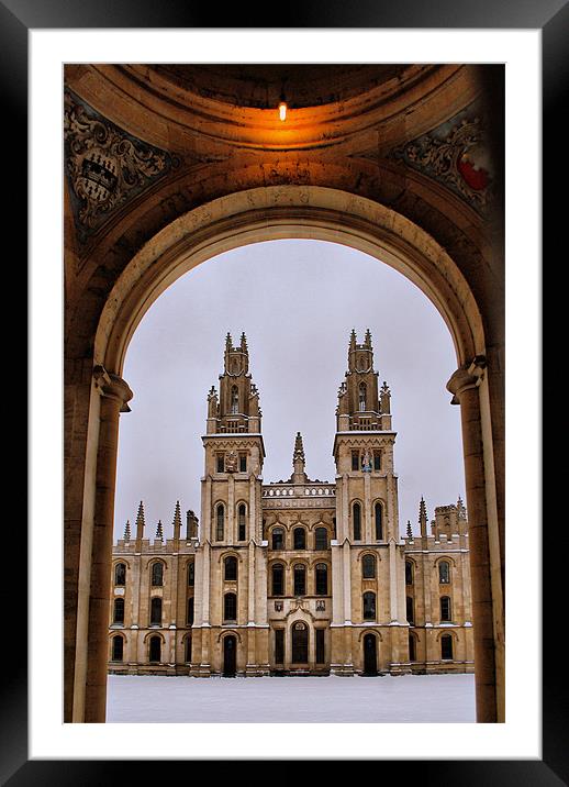 All Souls' College, Oxford Framed Mounted Print by Karen Martin