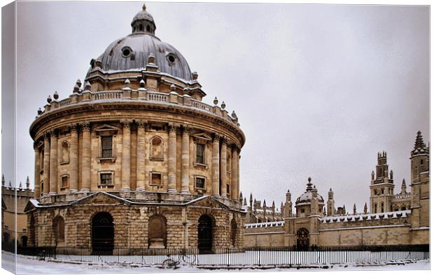 Radcliffe Camera and All Souls Canvas Print by Karen Martin
