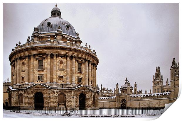 Radcliffe Camera and All Souls Print by Karen Martin