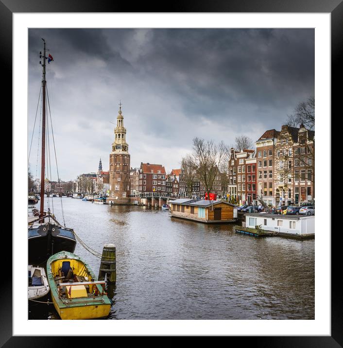 Montelbaanstoren  Amsterdam Framed Mounted Print by Hamperium Photography