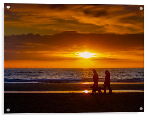 dutch sunset Acrylic by Hamperium Photography
