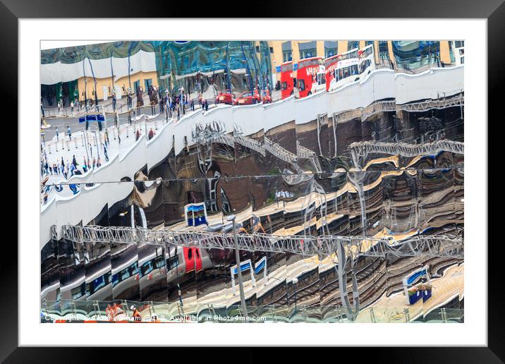 Birmingham New Street - Reflections of life Framed Mounted Print by Chris Warham