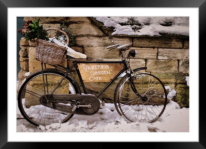 Oxford Bike Framed Mounted Print by Karen Martin