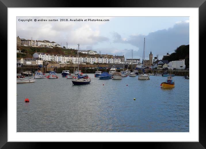 BOAT HOMES Framed Mounted Print by andrew saxton