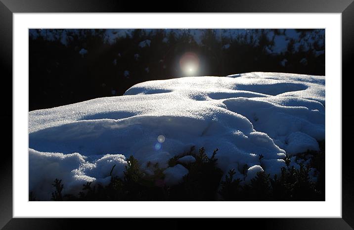 Snow Drift Framed Mounted Print by Karen Martin