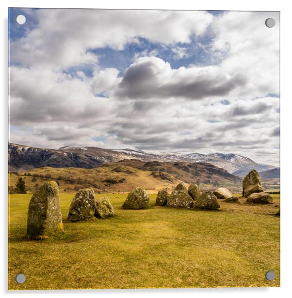 The Castlerigg Stone Circle 2 Acrylic by Naylor's Photography