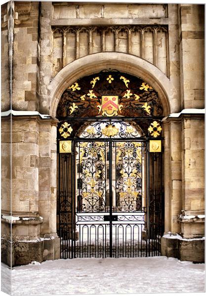 All Souls' College Gates Canvas Print by Karen Martin