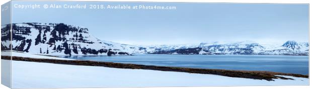 Iceland Panorama Canvas Print by Alan Crawford