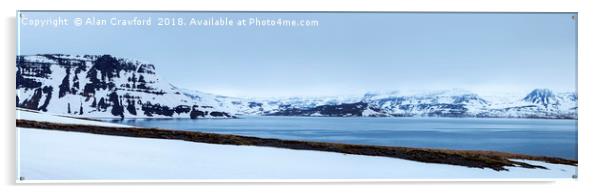 Iceland Panorama Acrylic by Alan Crawford