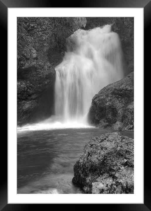 Sum Waterfall in Vintgar Gorge Framed Mounted Print by Ian Middleton